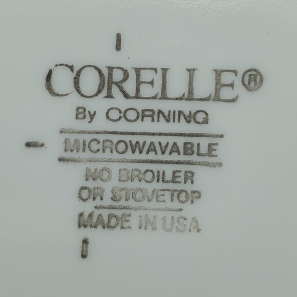 Corelle Sweet Blossoms Dinner Plates Blue Flowers Green Vine Ring - Picture 5 of 5